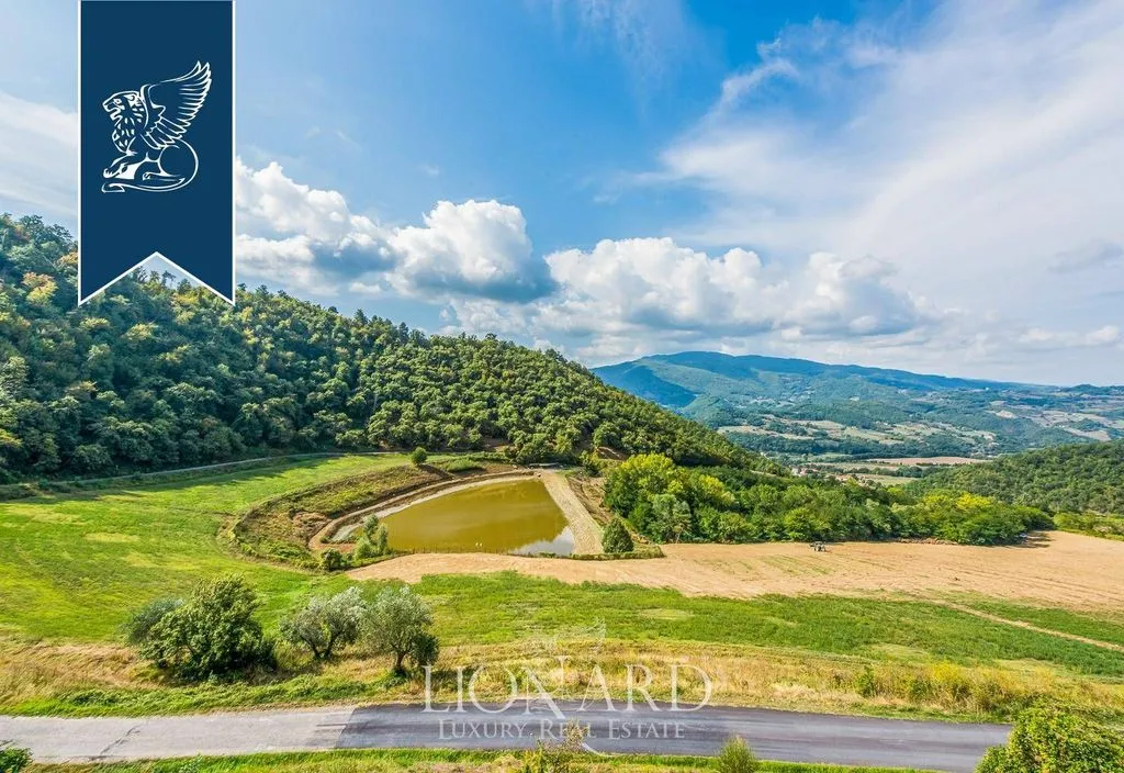 Vue aérienne - Historical Farmhouse with Pool in Dicomano
