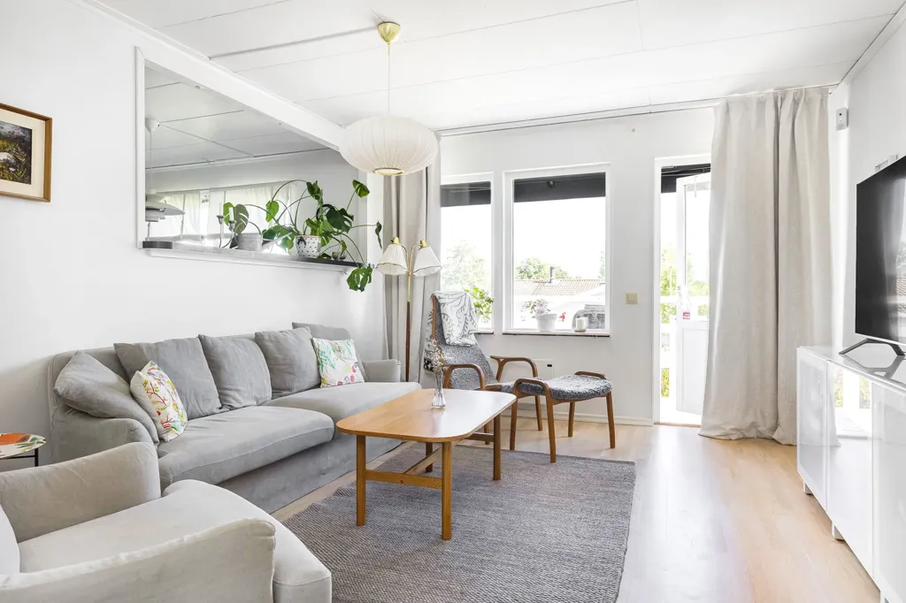 Séjour - Terraced House with Garden in Hjulsbro, Linköping