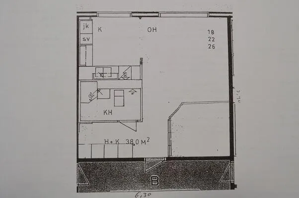Floor Plan - Spacious Cottage with Sauna in Marttila, Sastamala