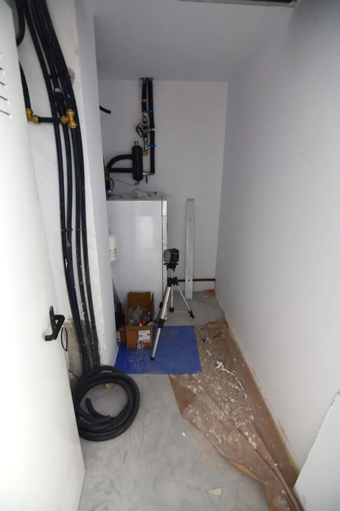 Pesuköök - New Flat with Terrace in Esteiro, Ferrol