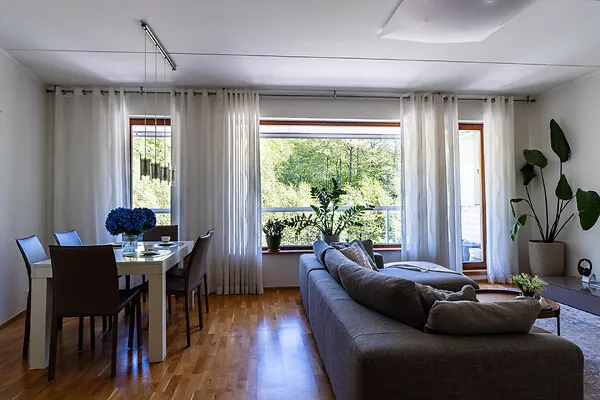 Séjour - Apartment with Sea View in Viimsi Centre