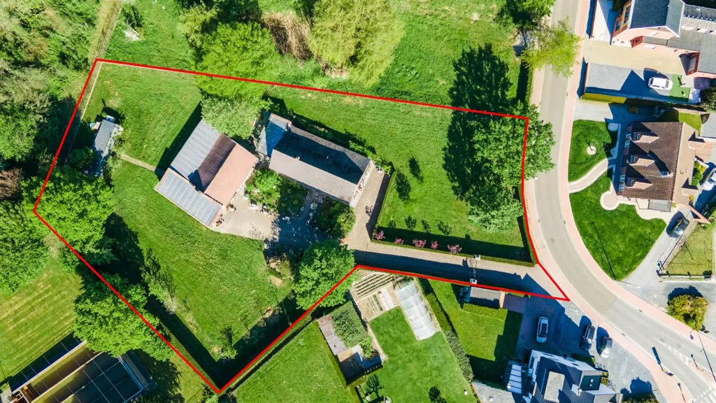 Vue aérienne - Hoeve Charmante avec Potentiel à Rapertingen