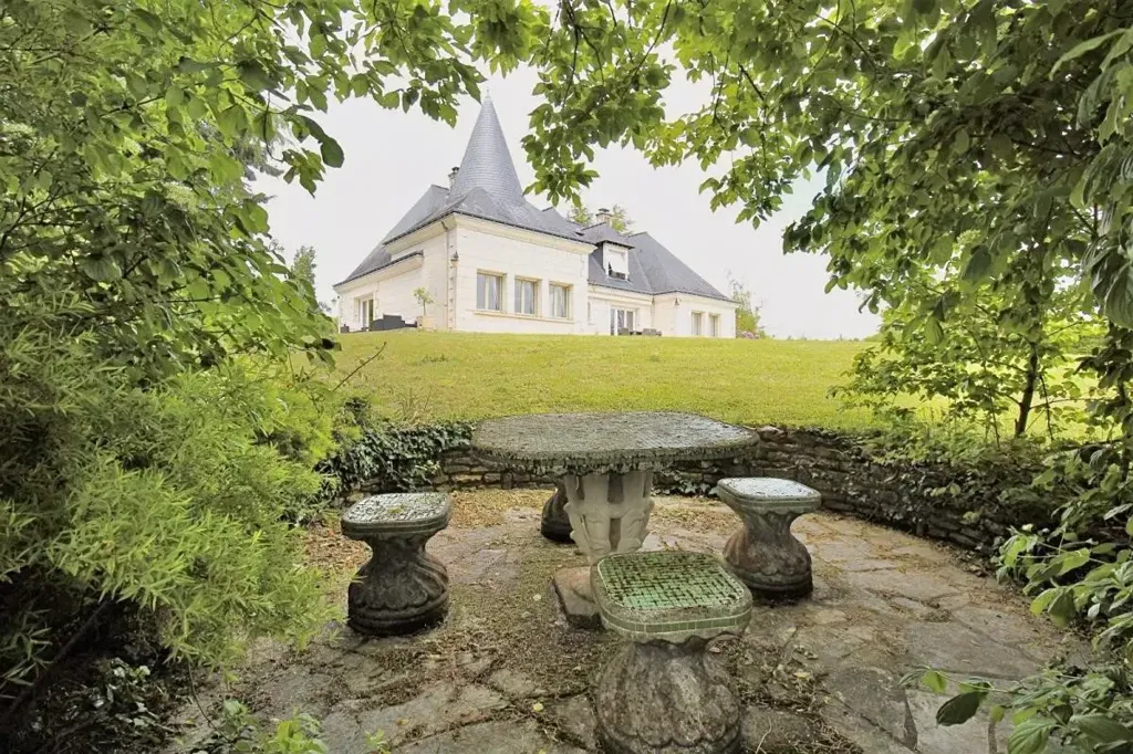 Jardin - Maison d'Architecte avec Piscine Chauffée à Andard