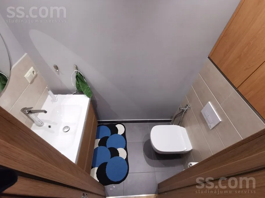 Salles de bain - Modern Apartment with South/North Views in Riga Centre