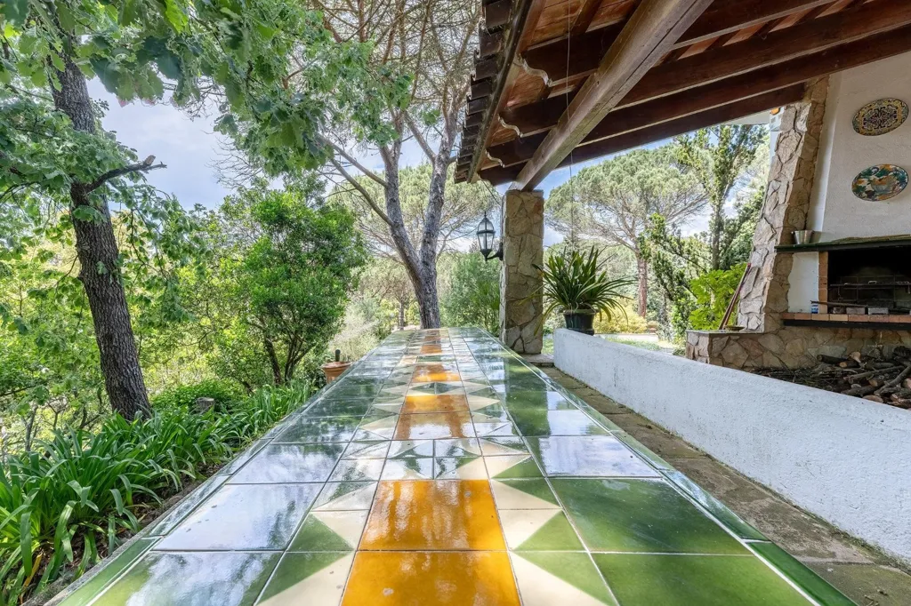 Terrasse - Classic Style Villa with Pool in Caldes de Malavella