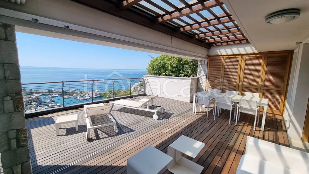 Terrace - Penthouse with Sea View in Duino Aurisina