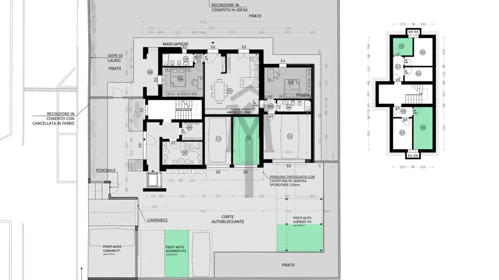 Plan - Eco-Friendly Apartment with Balcony in Albinea