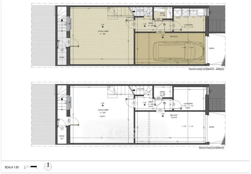 Plan - Terraced Villa with Double Garden in Saronno