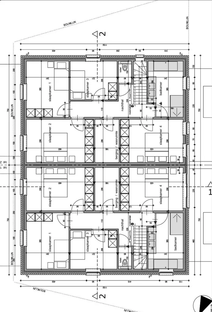 Plan - Nouvelle Maison Économe en Énergie avec 4 Chambres à Torhout