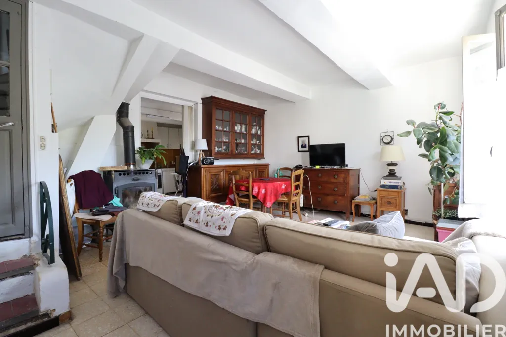 Living Room - Village House with Terrace in Eguilles