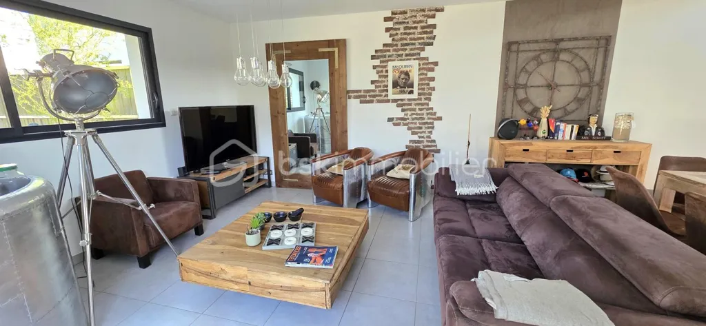 Séjour - Maison Contemporaine avec Jacuzzi au Calme à La Baule