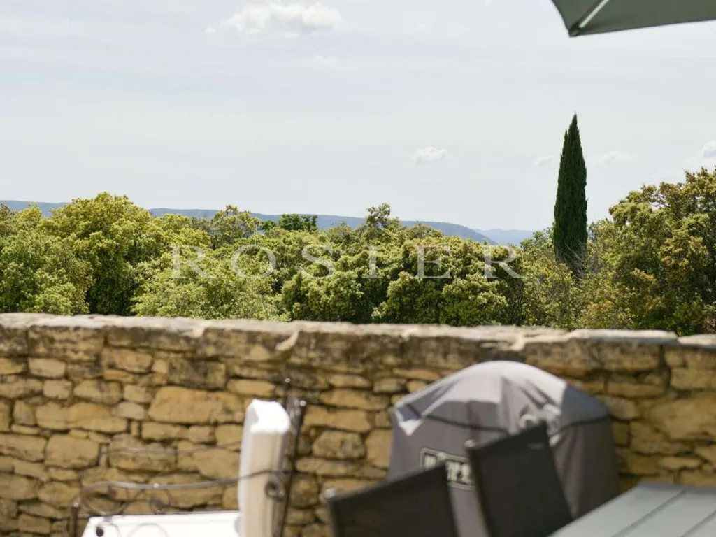 Terrasse - Villa avec Piscine et Vue Luberon à Gordes