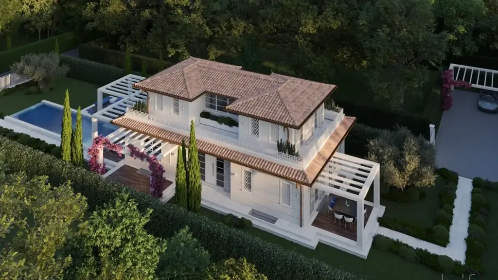 Õhuvaade - Villa with Pool in Forte Dei Marmi