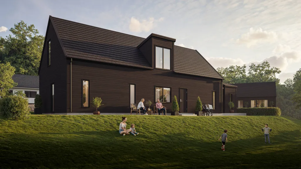 Modern Villa with Garden in Högmora