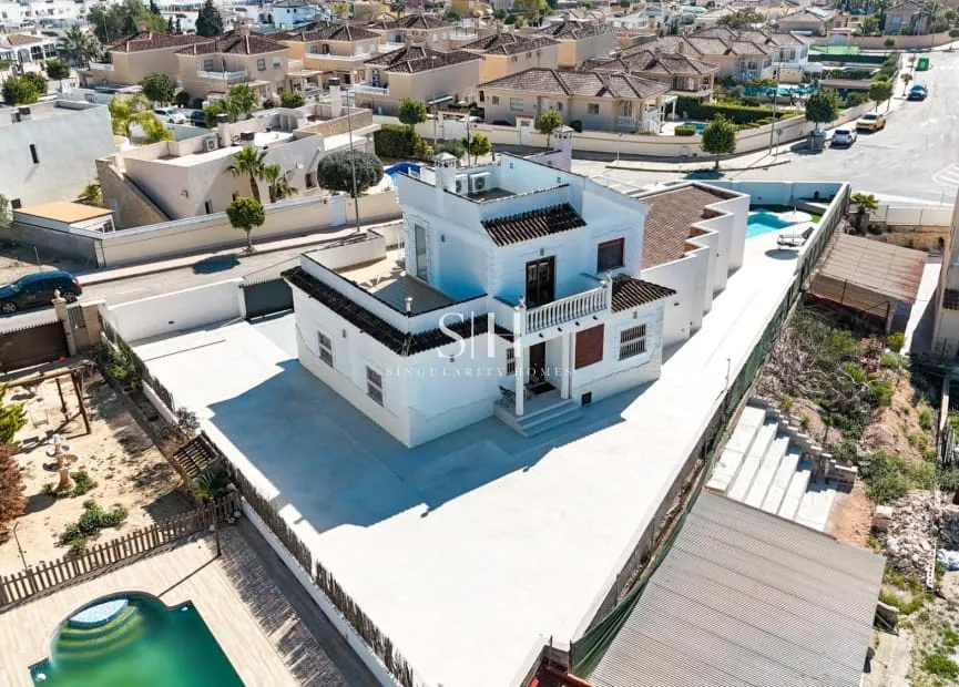 Aerial - Contemporary Villa with Private Pool in San Fulgencio