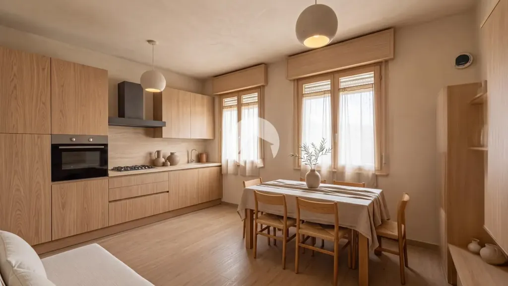 Cuisine - Rustic Mansard with Garden in Scandiano
