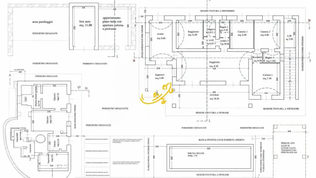 Plan - Rustic Property with Pool Project in Ceglie Messapica