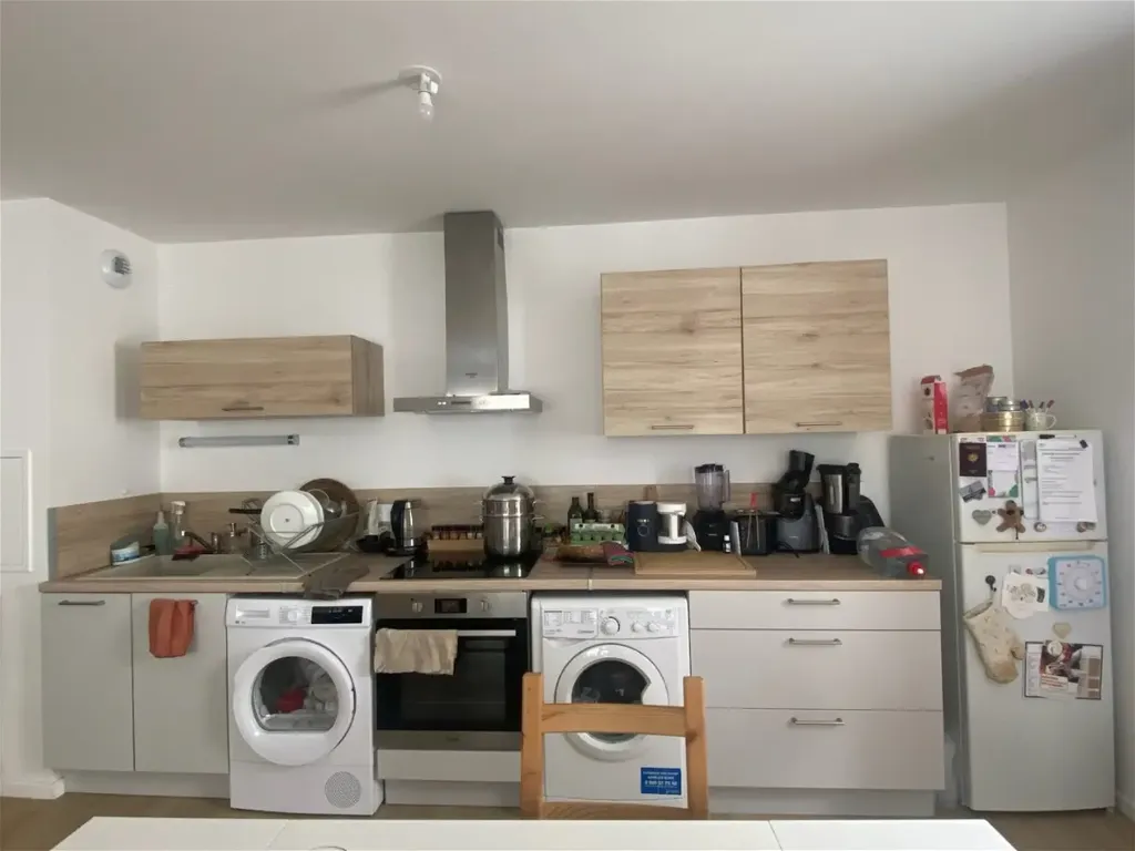 Kitchen - Modern Apartment with Balcony in Blois