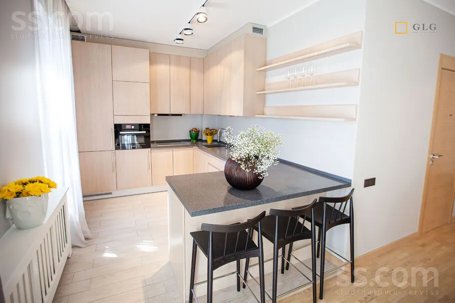 Köök - Furnished Apartment with Sea Access in Lielupe