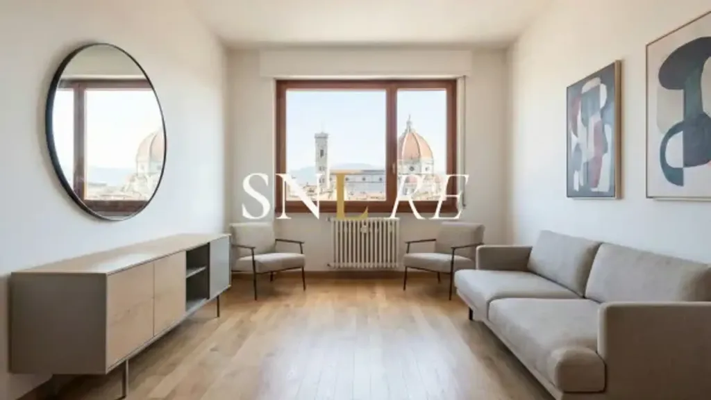 Séjour - Penthouse with Panoramic Terraces in Florence