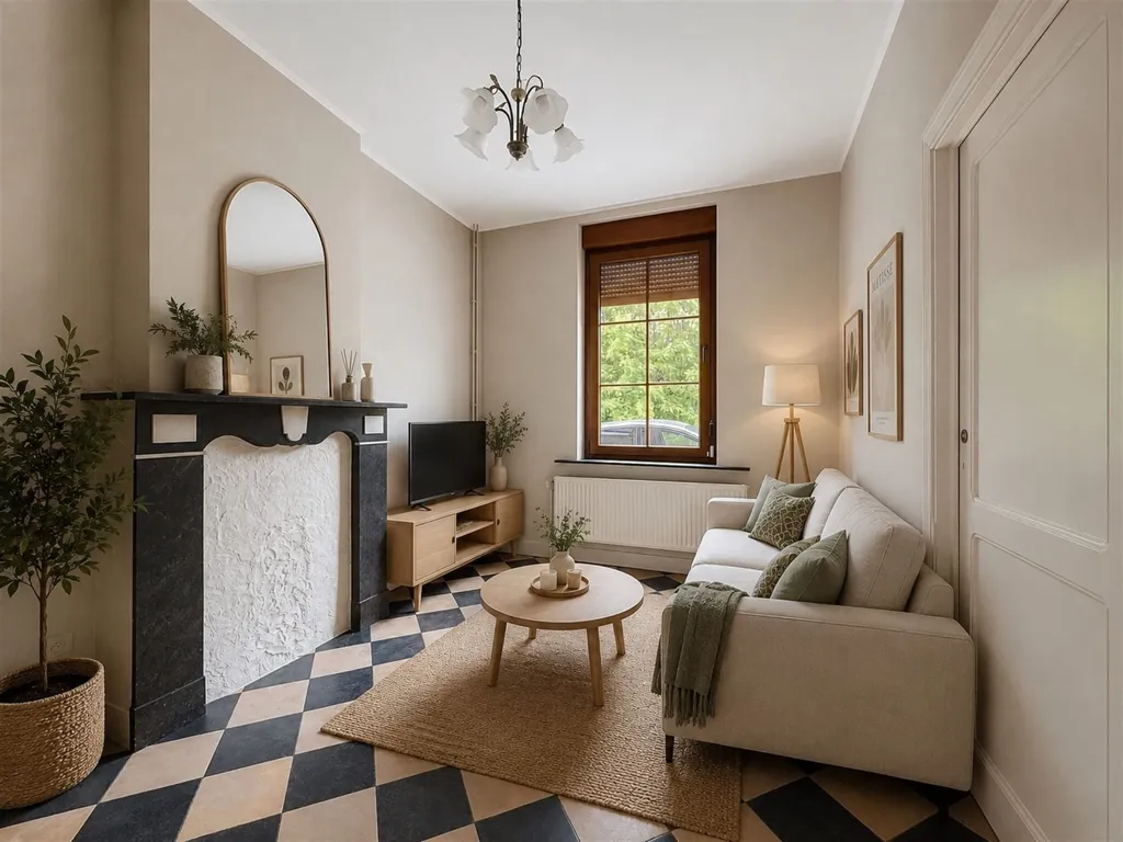 Séjour - Maison 3 Façades avec Jardin et Terrasse à Roufosse