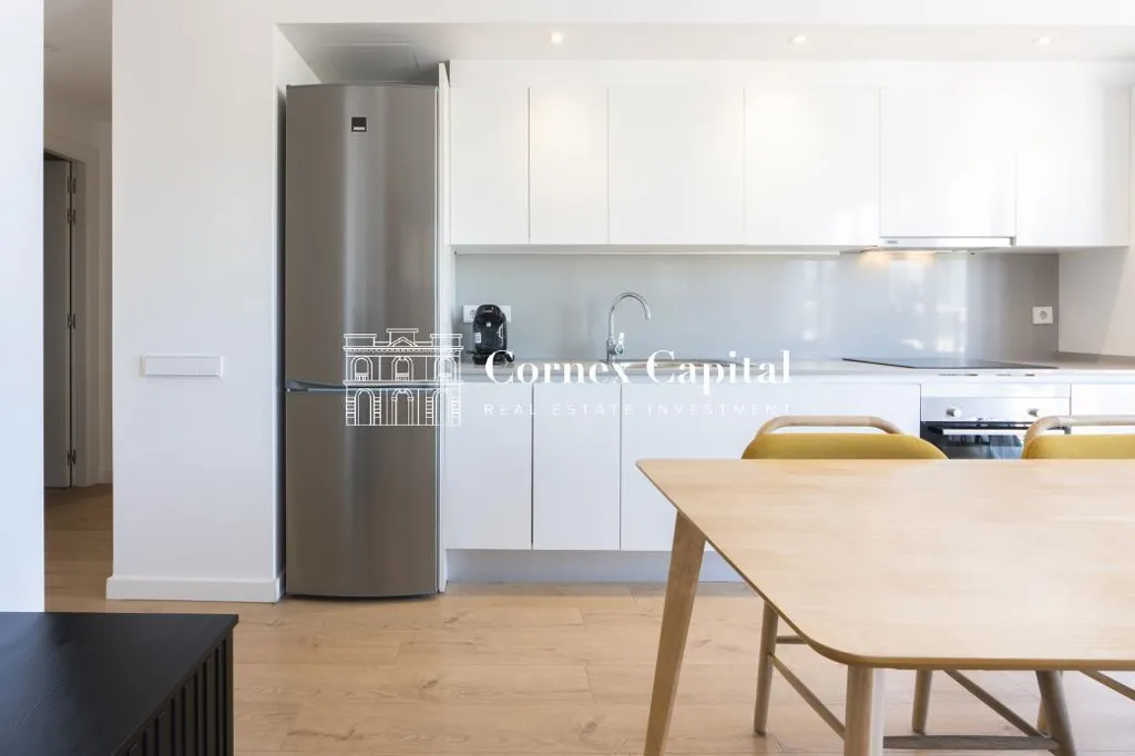 Köök - Apartment with Pool in Poblenou, Barcelona