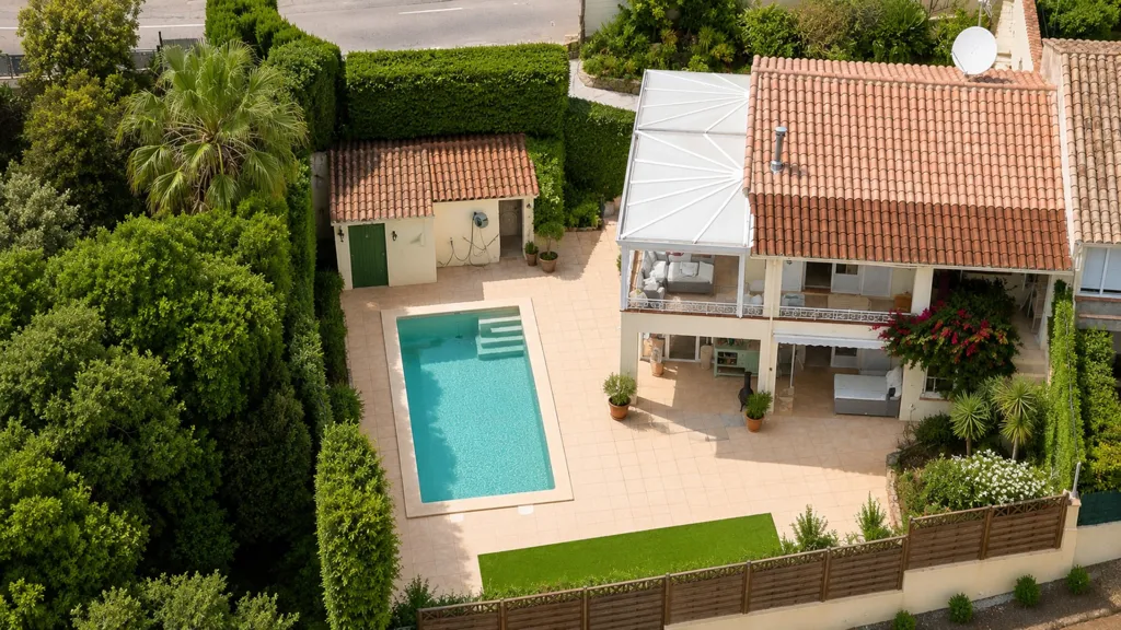 Aerial - Renovated Villa with Pool near Fréjus