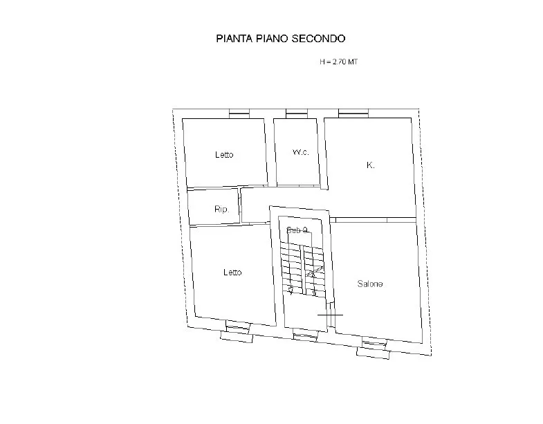 Plan - Apartment with Sea View in Longobardi