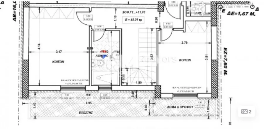 Plan - Apartment with Mountain View in Ymittos