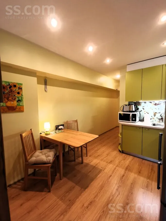 Kitchen - Bright Apartment with Secure Parking in Riga Centre