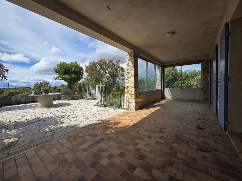 Terrace - Villa with Pool in Tulette, Drôme Provençale