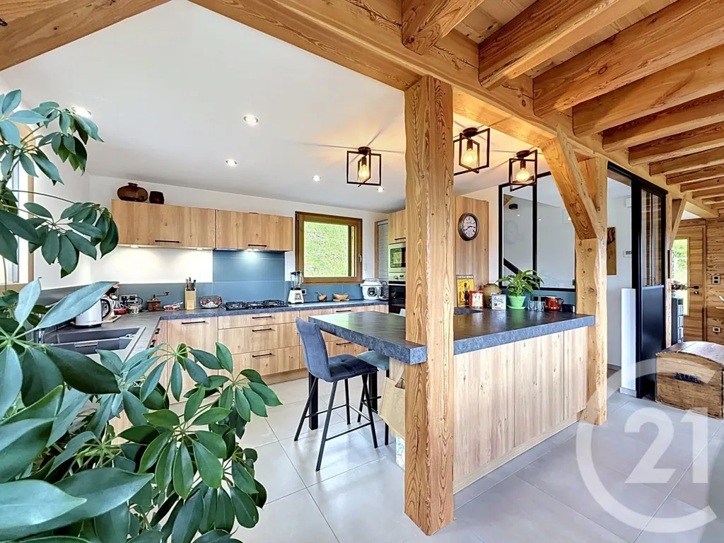 Cuisine - Chalet Contemporain avec Vue Panoramique à Verchaix