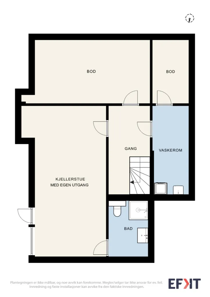 Planimetria - Modern Apartment with Garden in Ammerud
