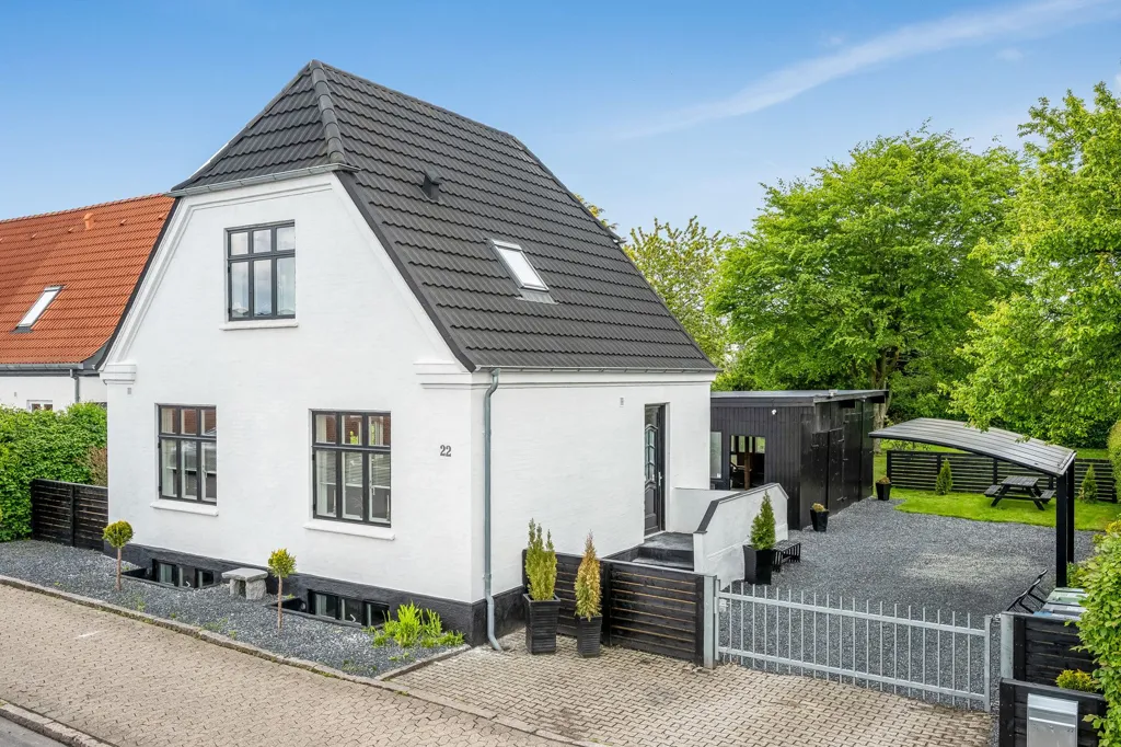 Vista aerea - 1932 Villa with Garden in Vejen
