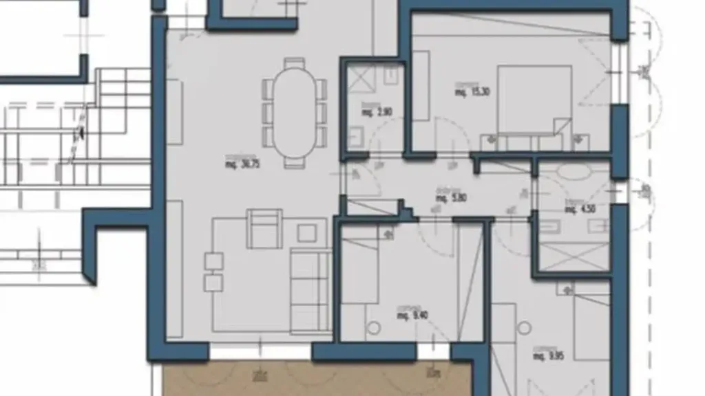 Plan - Modern Apartment with Terrace in Empoli