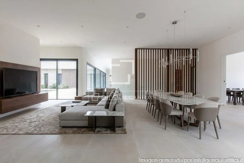 Dining Room - Chalet with Pool in Las Lomas, Boadilla del Monte