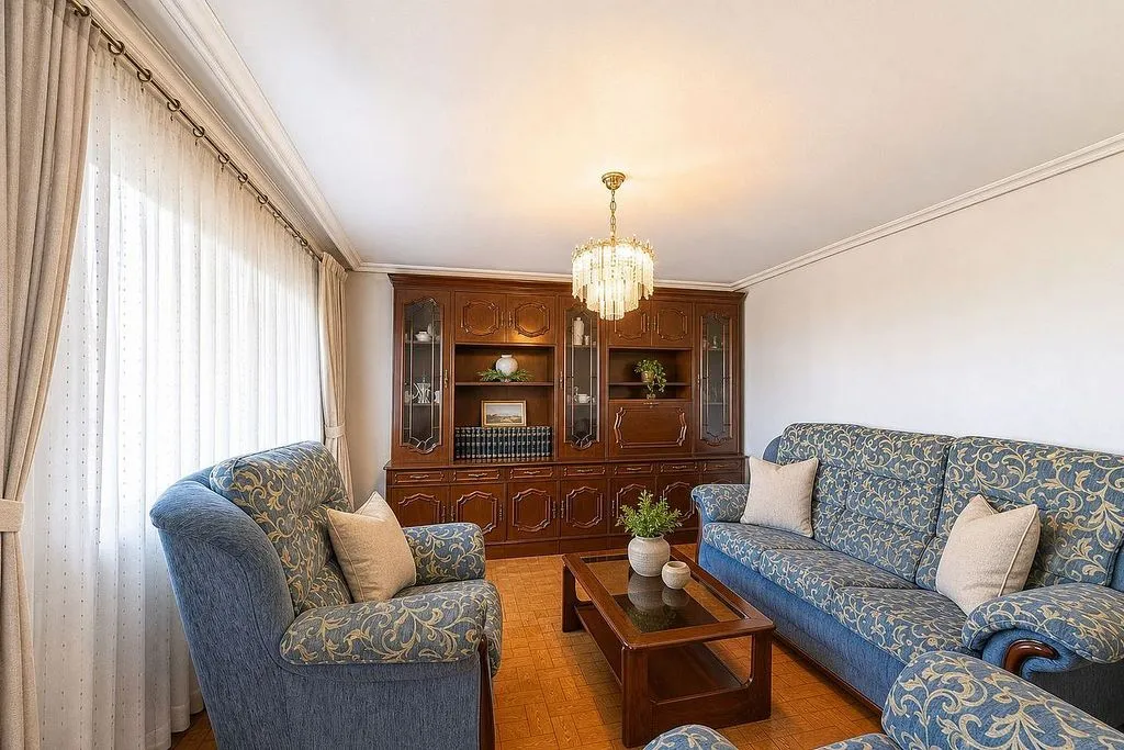 Séjour - Traditional Chalet with Terrace in Aibar/Oibar