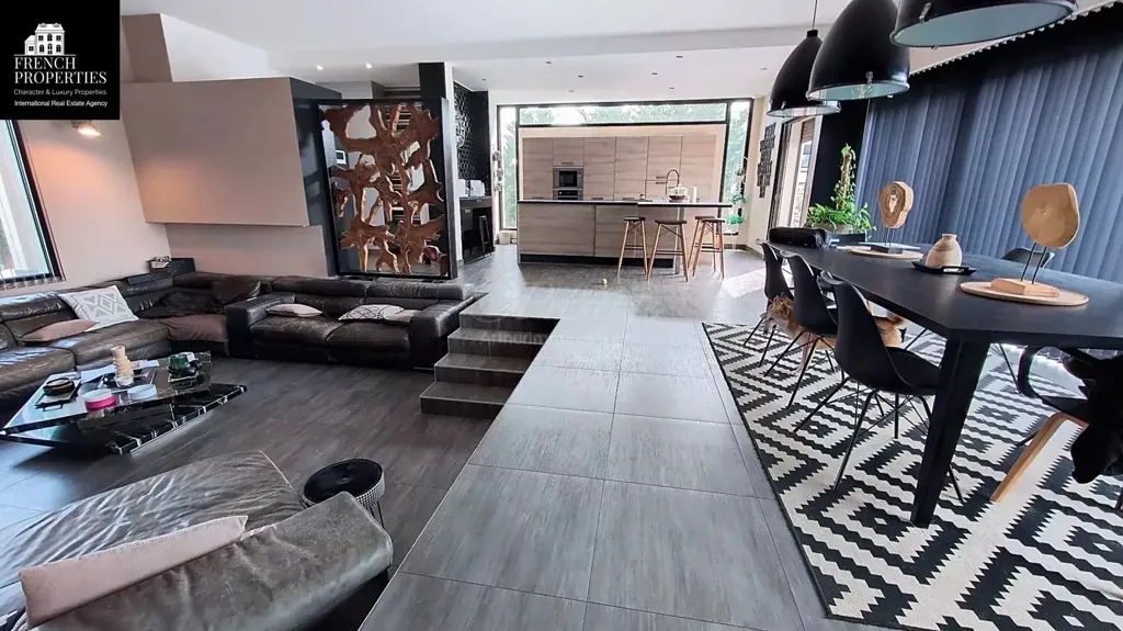 Séjour - Villa d'Architecte avec Piscine à Perpignan