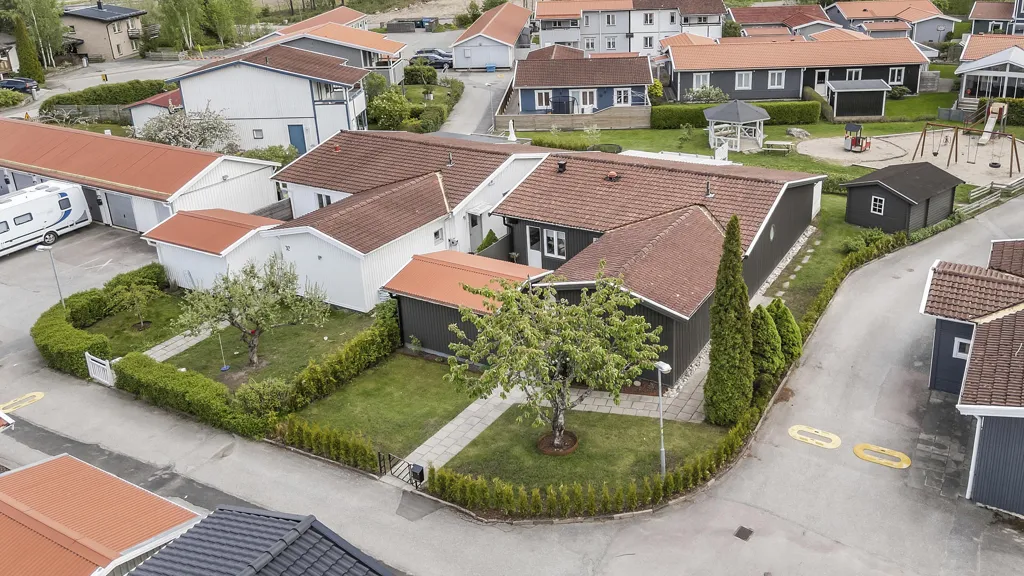 Vue aérienne - Terraced House with Garden in Ullvi Backar