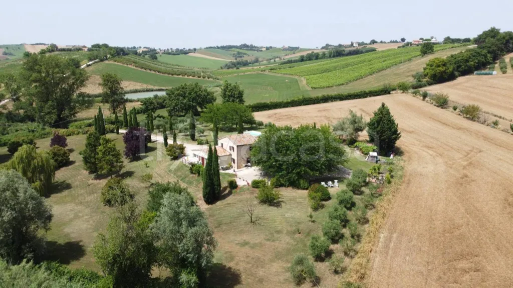 Vista aerea - Rustic Casale with Pool in San Costanzo