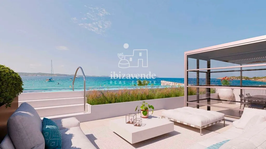 Terrasse - New Build Apartment with Sea View in San Antonio