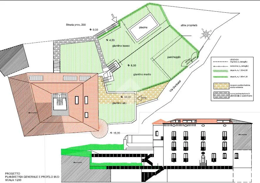 Plan - Bilocale with Sea View in Montecorice