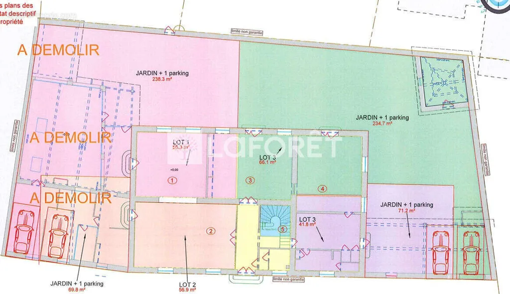 Plaan - Duplex with Balcony in Saint Trivier Sur Moignans