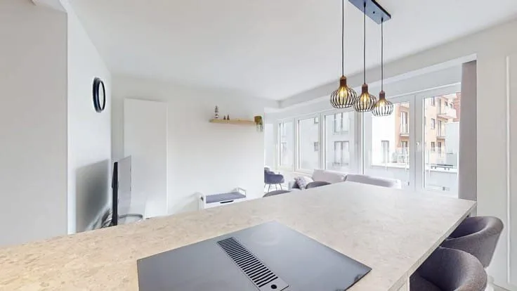 Köök - Renovated 1-Bed Flat with Sea View in Heist