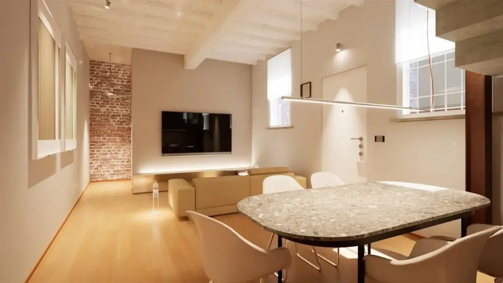 Salle à manger - Rustic Bilocale with Private Courtyard in Mantua