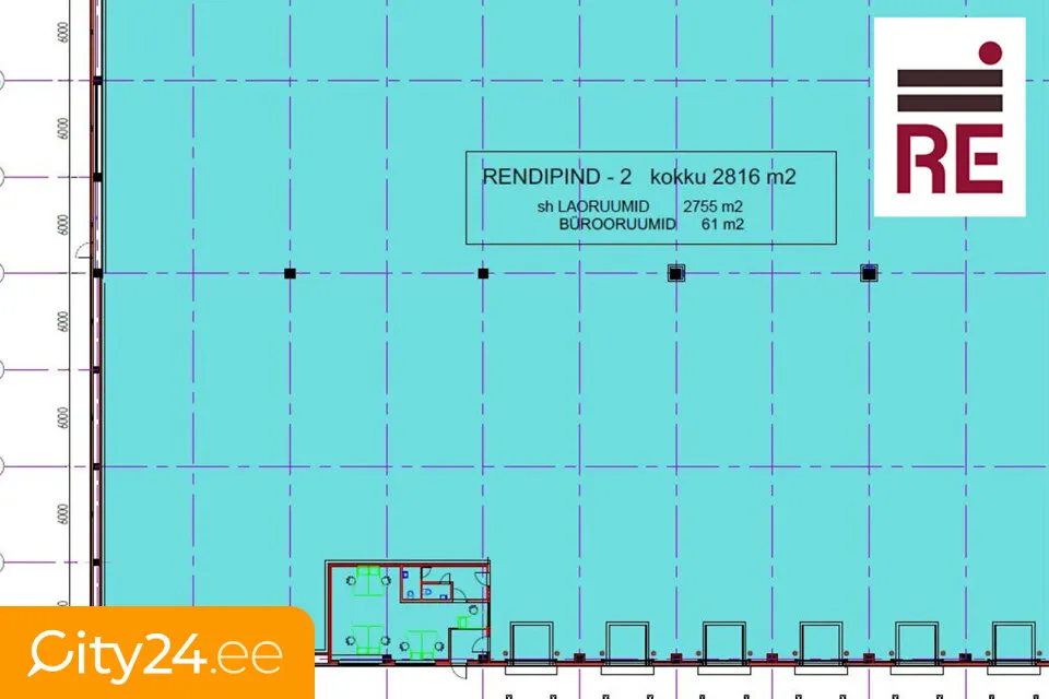 Plan - Warehouse Space with Loading Bay in Tänassilma