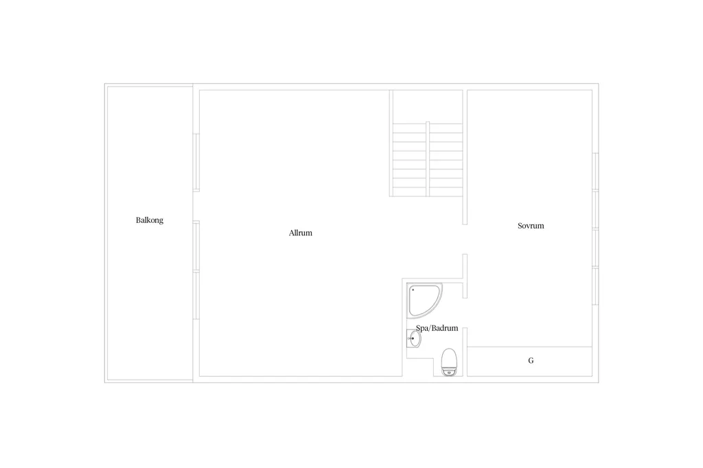 Floor Plan - Architectural Villa with Rental Unit in Väster