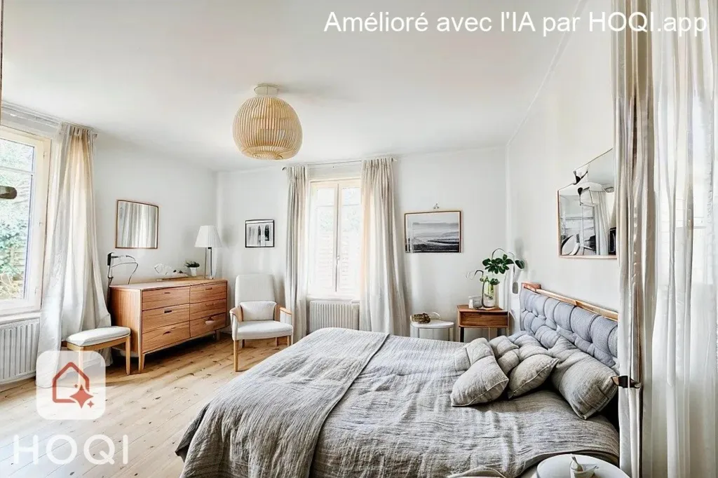 Bedrooms - Single-Storey House with Large Garden in Merignac