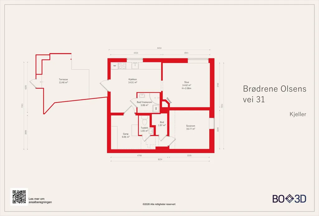 Plan - Terraced Tomannsbolig in Ørje