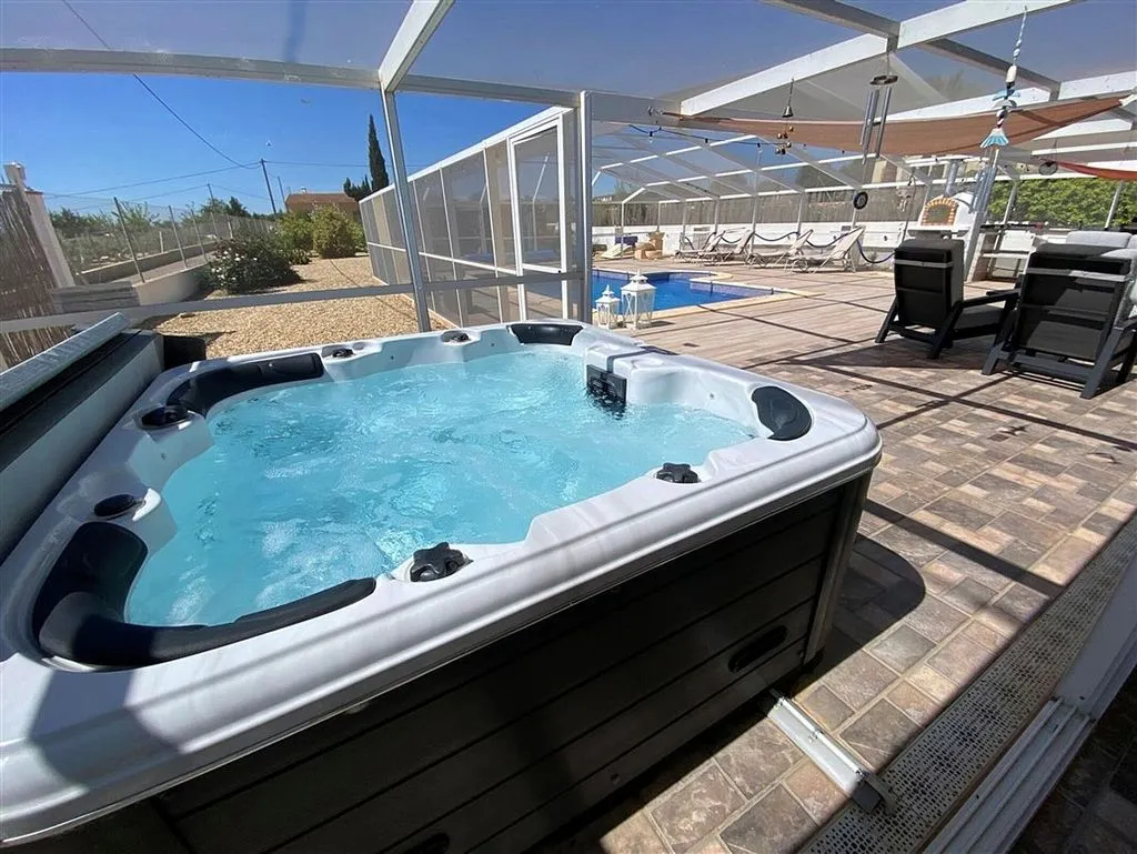 Terrasse - Modern Chalet with Pool and Terrace in Huércal-Overa